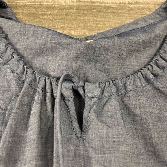 J Crew eyelet chambray blouse - Picture 5 of 10